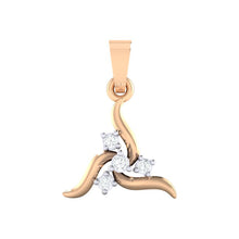 Load image into Gallery viewer, 18Kt rose gold real diamond pendant by diamtrendz