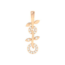 Load image into Gallery viewer, 18Kt rose gold real diamond pendant by diamtrendz