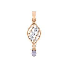 Load image into Gallery viewer, 18Kt rose gold real diamond shape pendant by diamtrendz