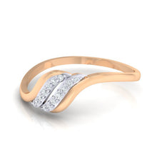 Load image into Gallery viewer, 18Kt rose gold natural diamond ring by diamtrendz
