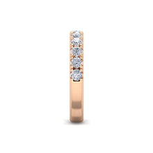 Load image into Gallery viewer, 18Kt rose gold designer band diamond ring by diamtrendz