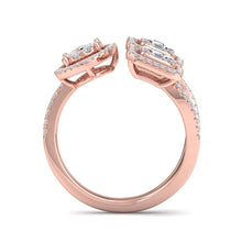 Load image into Gallery viewer, 18Kt rose gold designer diamond ring by diamtrendz