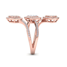 Load image into Gallery viewer, 18Kt rose gold designer diamond ring by diamtrendz