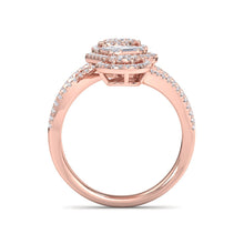 Load image into Gallery viewer, 18Kt rose gold designer diamond ring by diamtrendz