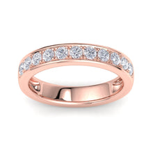 Load image into Gallery viewer, 18Kt rose gold designer band diamond ring by diamtrendz