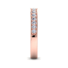 Load image into Gallery viewer, 18Kt rose gold designer band diamond ring by diamtrendz
