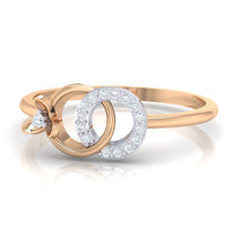 Load image into Gallery viewer, 18Kt rose gold real diamond ring 27(3) by diamtrendz