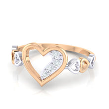 Load image into Gallery viewer, 18Kt rose gold real diamond ring 29(3) by diamtrendz