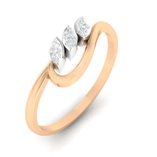 Load image into Gallery viewer, 18Kt rose gold real diamond ring 33(1) by diamtrendz