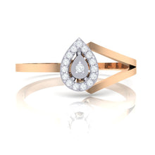 Load image into Gallery viewer, 18Kt rose gold real diamond ring 35(2) by diamtrendz
