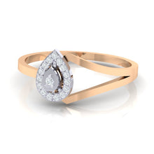 Load image into Gallery viewer, 18Kt rose gold real diamond ring 35(3) by diamtrendz