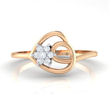 Load image into Gallery viewer, 18Kt rose gold real diamond ring 37(2) by diamtrendz
