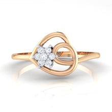 Load image into Gallery viewer, 18Kt rose gold real diamond ring 37(2) by diamtrendz