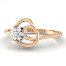 Load image into Gallery viewer, 18Kt rose gold real diamond ring 37(3) by diamtrendz