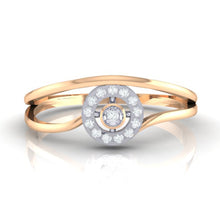 Load image into Gallery viewer, 18Kt rose gold real diamond ring 39(2) by diamtrendz
