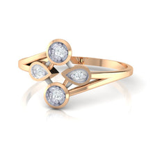 Load image into Gallery viewer, 18Kt rose gold real diamond ring 40(3) by diamtrendz