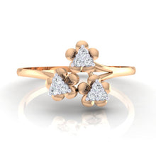 Load image into Gallery viewer, 18Kt rose gold real diamond ring 43(2) by diamtrendz