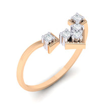 Load image into Gallery viewer, 18Kt rose gold real diamond ring 47(1) by diamtrendz
