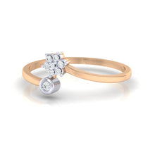 Load image into Gallery viewer, 18Kt rose gold real diamond ring 57(3) by diamtrendz