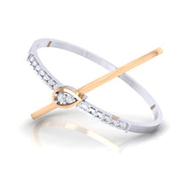 Load image into Gallery viewer, 18Kt rose gold real diamond ring by diamtrendz