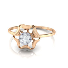 Load image into Gallery viewer, 18Kt rose gold real diamond ring by diamtrendz