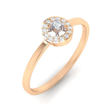 Load image into Gallery viewer, 18Kt rose gold solitaire diamond ring by diamtrendz