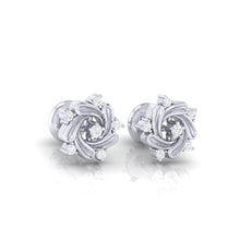 Load image into Gallery viewer, 18Kt white gold real diamond earring 11(1) by diamtrendz