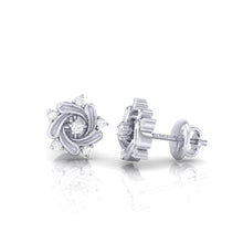 Load image into Gallery viewer, 18Kt white gold real diamond earring 11(3) by diamtrendz
