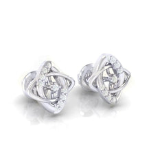 Load image into Gallery viewer, 18Kt white gold real diamond earring 19(1) by diamtrendz