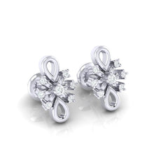 Load image into Gallery viewer, 18Kt white gold real diamond earring 20(1) by diamtrendz