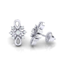 Load image into Gallery viewer, 18Kt white gold real diamond earring 20(3) by diamtrendz