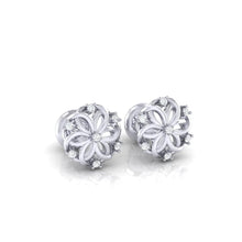 Load image into Gallery viewer, 18Kt white gold real diamond earring 22(1) by diamtrendz