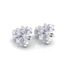 Load image into Gallery viewer, 18Kt white gold real diamond earring 26(1) by diamtrendz
