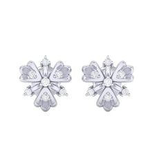 Load image into Gallery viewer, 18Kt white gold real diamond earring 26(2) by diamtrendz