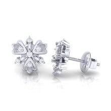 Load image into Gallery viewer, 18Kt white gold real diamond earring 26(3) by diamtrendz