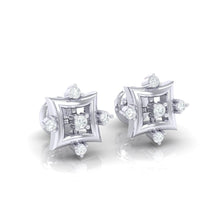 Load image into Gallery viewer, 18Kt white gold real diamond earring 29(1) by diamtrendz