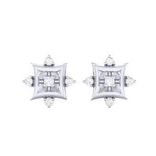Load image into Gallery viewer, 18Kt white gold real diamond earring 29(2) by diamtrendz
