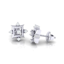Load image into Gallery viewer, 18Kt white gold real diamond earring 29(3) by diamtrendz