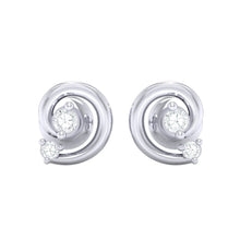 Load image into Gallery viewer, 18Kt white gold real diamond earring 30(2) by diamtrendz