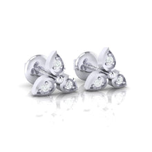 Load image into Gallery viewer, 18Kt white gold real diamond earring 31(1) by diamtrendz