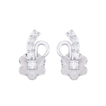 Load image into Gallery viewer, 18Kt white gold real diamond earring 33(2) by diamtrendz