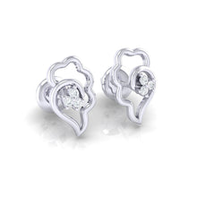 Load image into Gallery viewer, 18Kt white gold real diamond earring 34(1) by diamtrendz
