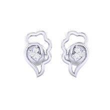 Load image into Gallery viewer, 18Kt white gold real diamond earring 34(2) by diamtrendz