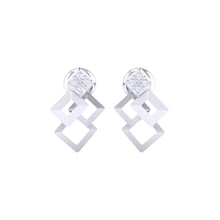 Load image into Gallery viewer, 18Kt white gold real diamond earring 35(2) by diamtrendz