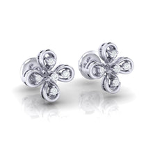Load image into Gallery viewer, 18Kt white gold real diamond earring 37(1) by diamtrendz