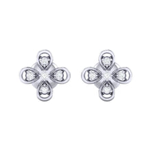 Load image into Gallery viewer, 18Kt white gold real diamond earring 37(2) by diamtrendz