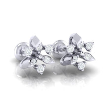 Load image into Gallery viewer, 18Kt white gold real diamond earring 38(1) by diamtrendz
