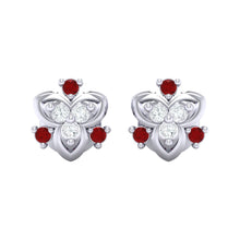 Load image into Gallery viewer, 18Kt white gold real diamond earring 41(2) by diamtrendz