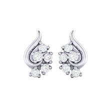 Load image into Gallery viewer, 18Kt white gold real diamond earring 42(2) by diamtrendz