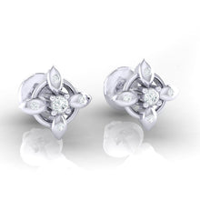Load image into Gallery viewer, 18Kt white gold real diamond earring 43(1) by diamtrendz